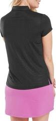 Polo košile Footjoy Animal Print Cap Sleeve Lisle Womens Black - 4