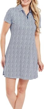 Sukňa / Šaty Footjoy Animal Print Womens White/Skyway/Navy XS Šaty - 4