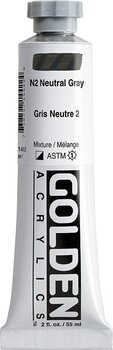 Akrilna boja Golden Artist Colors Heavy Body Akrilna boja N2 Neutral Gray 59 ml 1 kom - 3