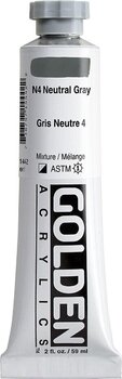 Akrylová barva Golden Artist Colors Heavy Body Akrylová barva N4 Neutral Gray 59 ml 1 ks - 3