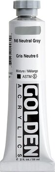 Peinture acrylique Golden Artist Colors Heavy Body Peinture acrylique N6 Neutral Gray 59 ml 1 pc - 3