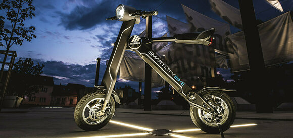 Hybride E-fiets Antik Smart bike Black 350W - 3