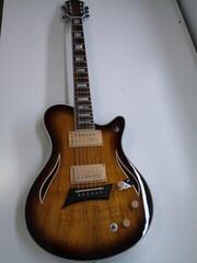 Gitara semi-akustyczna Michael Kelly Hybrid Special Spalted Maple Burst Gitara semi-akustyczna (Jak nowe) - 1