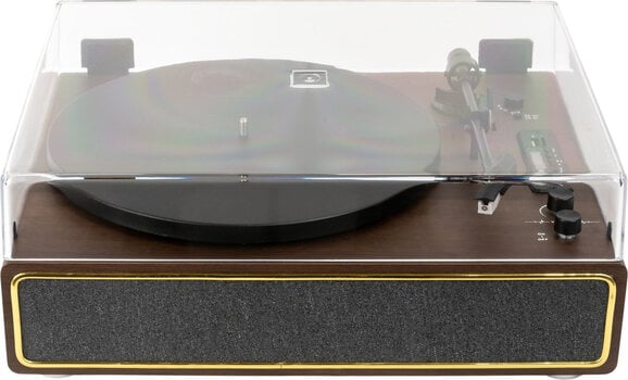 Predvajalnik Latone Retro Record Player with Dust Cover Brown Predvajalnik - 2