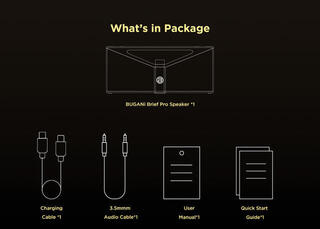 Kolumny przenośne BUGANi Brief Pro Black Gold Kolumny przenośne - 5