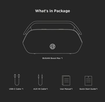 Portable Lautsprecher BUGANi Boost Max Black Portable Lautsprecher - 5