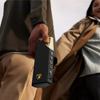 Portable Speaker BUGANi Brief Lamborghini Black Gold Portable Speaker - 8