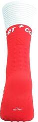 Șosete pentru alergre
 Compressport Mid Compression V2.0 Fluo Red/White/Crew Socks - 2