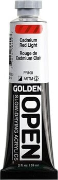 Akriliniai dažai Golden Artist Colors Open Acryl Paint Cadmium Red Light 59ml - 3