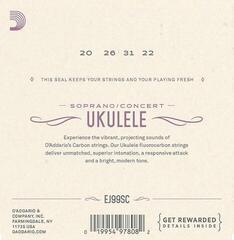 Strune za sopran ukulele D'Addario EJ99SC Strune za sopran ukulele - 1