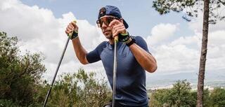 Löpartröja med kort ärm Compressport Trail Racing Postural SS Top Nile - 6