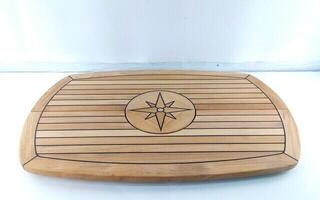 Masă barca, Scaun barca Talamex Teak Tabletop Circle Masă barca, Scaun barca (Folosit) - 1