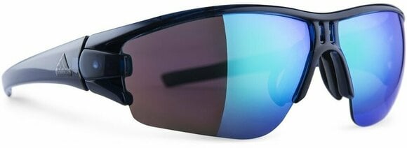 Óculos de desporto Adidas Evil Eye Halfrim L Blue Shiny/Blue Mirror - 4