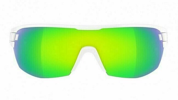 Sport Glasses Adidas Zonyk Aero Midcut L White Matt/Green Mirror - 3