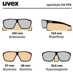 Sportsbriller UVEX Sportstyle 312 VPX Moss Green Matt/Variomatic Polavision Brown Sportsbriller - 6