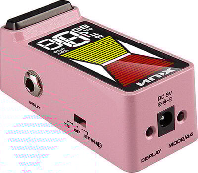 Pedal Tuner Nux Flow Tune MKII Pink Pedal Tuner (Like new) - 4