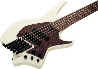 Bass headless HILS Guitars HNB5 NEXT Ivory Bass headless - 4