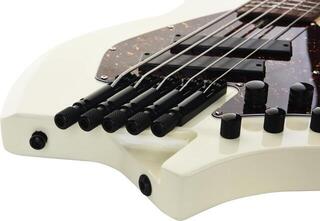 Bass headless HILS Guitars HNB5 NEXT Ivory Bass headless - 6