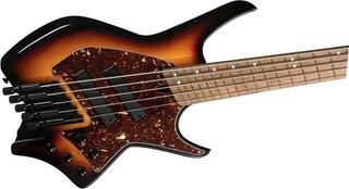 Bass headless HILS Guitars HNB5 NEXT Sunburst Bass headless - 4