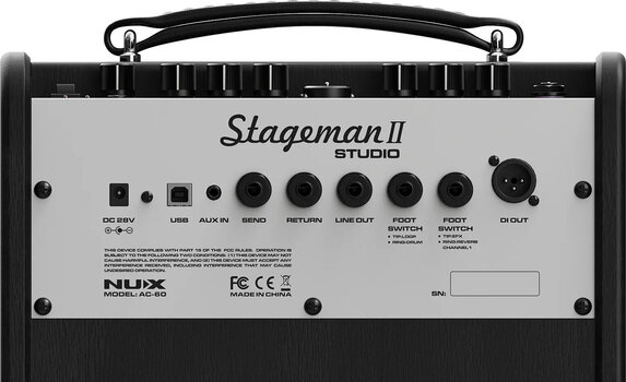 Комбо усилвател за електро-акустична китара Nux AC-60 Stageman II Комбо усилвател за електро-акустична китара - 10