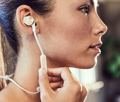Wireless In-ear headphones Fitbit Flyer Lunar Gray - 5