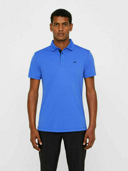 Polo Shirt J.Lindeberg Clay Reg Fit TX Jersey + Mens Polo Shirt Daz Blue L - 7