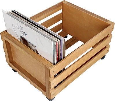 Box na LP desky Muziker Self-Assembly Plywood Wheels Box na LP desky Natural - 6