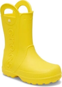 Womens Sailing Shoes Crocs Handle It Rain Rubber Boots Yellow 34-35 - 5