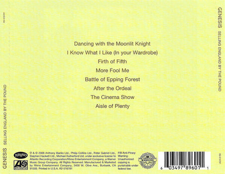 Zenei CD Genesis - Selling England By The Pound (Reissue) (Remastered) (CD) - 4