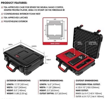 Obal pro kytarový aparát Gator GTSA-GTR-MINIAMPMOD Obal pro kytarový aparát (Jako nové) - 13