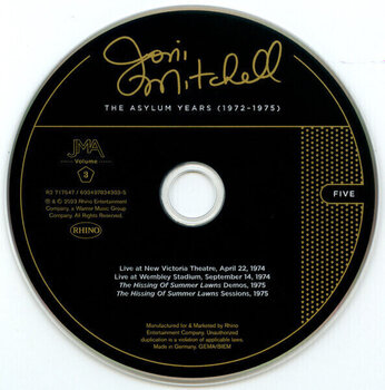 Glasbene CD Joni Mitchell - Joni Mitchell Archives Volume 3: Asylum Years (Box Set) (5 CD) - 7