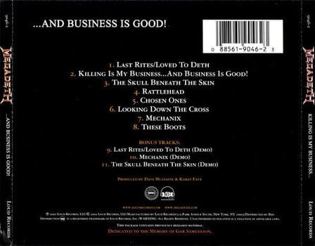 Muziek CD Megadeth - Killing Is My Business... And Business Is Good! (Reissue) (Remastered) (CD) - 4