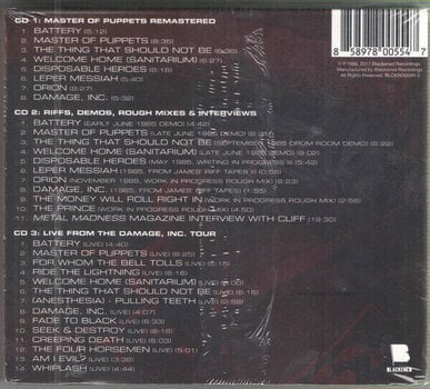 Muziek CD Metallica - Master Of Puppets (Reissue) (Remastered) (3 CD) - 6