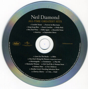 Glasbene CD Neil Diamond - All-Time Greatest Hits (Remastered) (CD) - 3