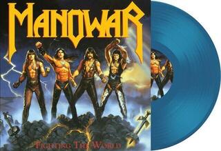 Vinyl Record Manowar - Fighting For The World (Reissue) (Transparent Blue Coloured) (LP) - 1