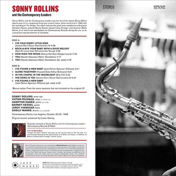LP deska Sonny Rollins - And The Contemporary Leaders (180 g) (Gatefold Sleeve) (LP) - 2