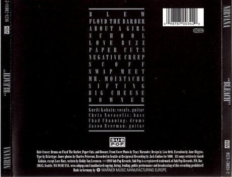 Hudební CD Nirvana - Bleach (Digipak) (CD) - 3