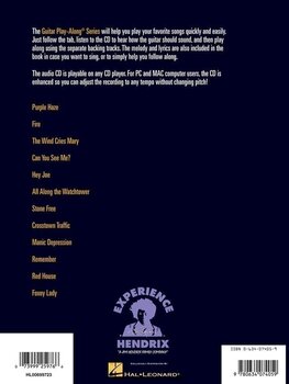 Notas Hal Leonard Guitar Play-Along Volume 47: Jimi Hendrix Experience Smash Hits Notas - 2
