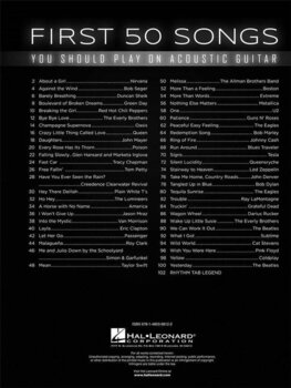 Note Hal Leonard First 50 Songs You Should Play on Acoustic Guitar Note - 3