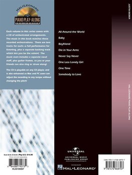 Notas Hal Leonard Piano Play-Along Volume 110: Justin Bieber Notas - 2