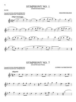 Sheet Music Hal Leonard 101 Classical Themes for Flute Sheet Music - 6
