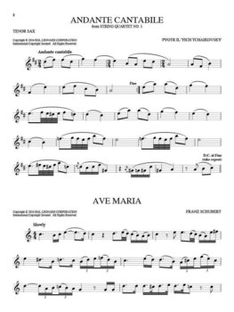 Sheet Music Hal Leonard 101 Classical Themes for Tenor Sax Sheet Music - 6