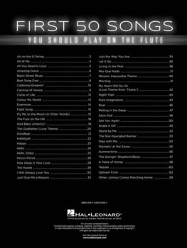 Kották Hal Leonard First 50 Songs You Should Play on The Flute Kották - 2