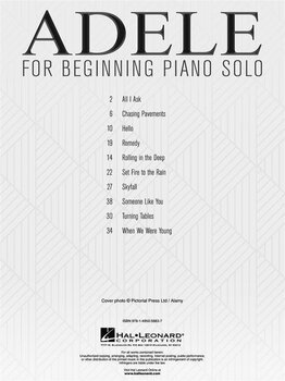 Noten Hal Leonard Adele for Beginning Piano Solo Noten - 3