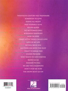 Noodilehed klaveritele Hal Leonard Bohemian Rhapsody Noodilehed klaveritele - 2