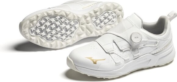 Pánske golfové topánky Mizuno Hazard Enerzy Limited BOA White/Gold 46 Pánske golfové topánky - 2