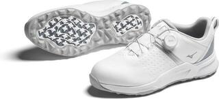 Calzado de golf para hombres Mizuno Hazard Enerzy BOA Mizuno Snow White/Citadel - 2