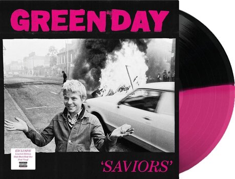 LP ploča Green Day - Saviors (Indie Exclusive) (Pink/Black Marbled Coloured) (LP) - 2