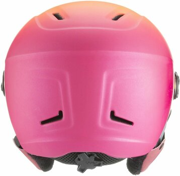 Lyžařská helma UVEX Hlmt 400 Visor Style Pink-Orange Met Mat 53-58 cm 18/19 - 3