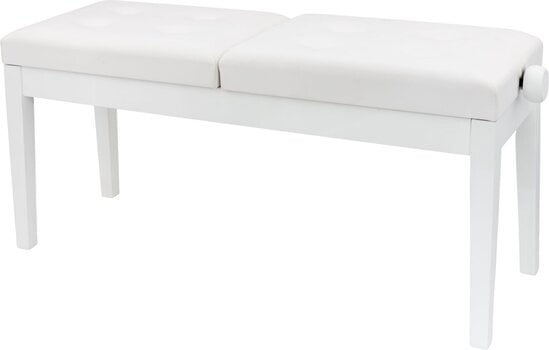 Taburete de piano dúo Pianonova HY-PJ022 Taburete de piano dúo White Matt - 3